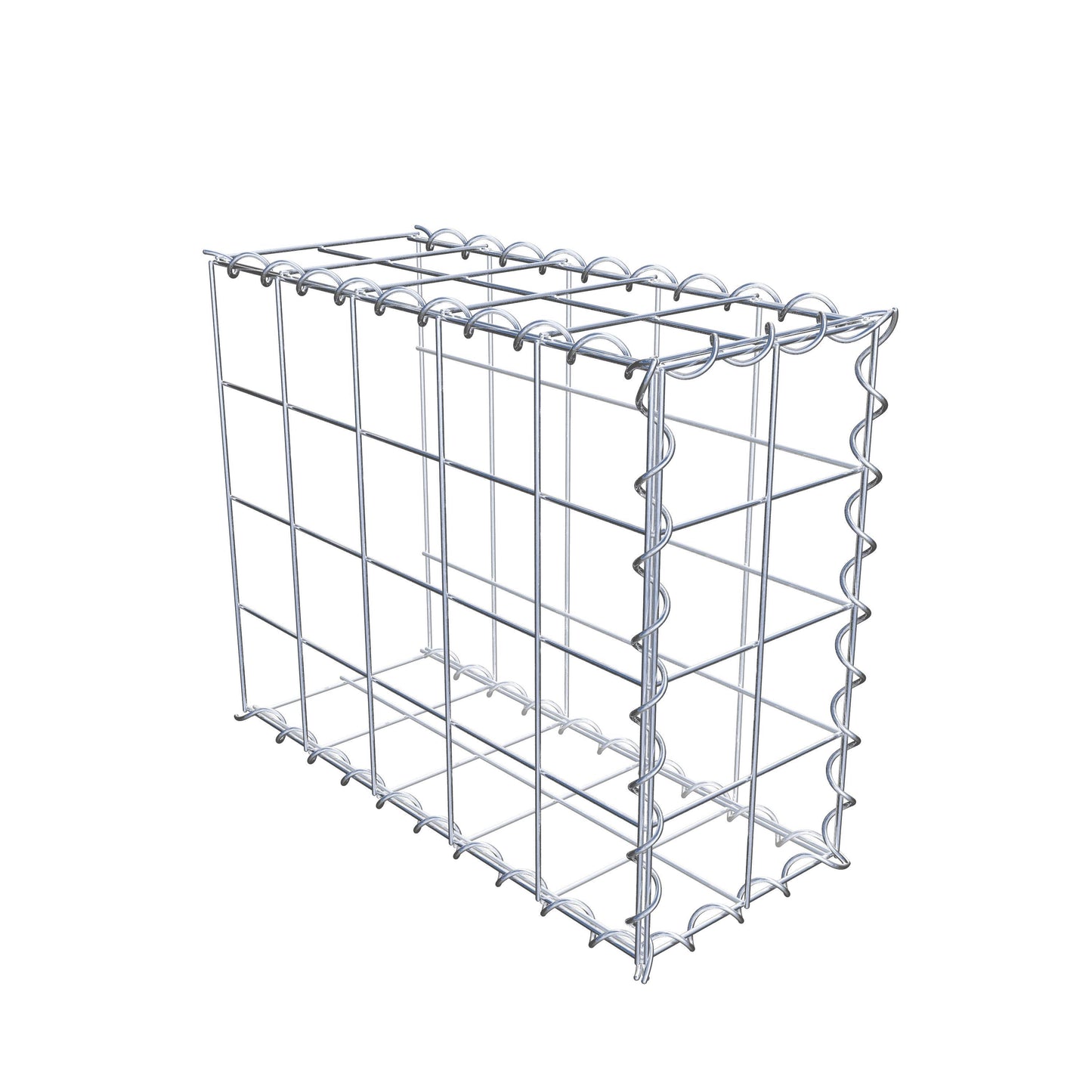 Add-on schanskorf type 2 50 cm x 40 cm x 20 cm (L x H x D), maaswijdte 10 cm x 10 cm, spiraal