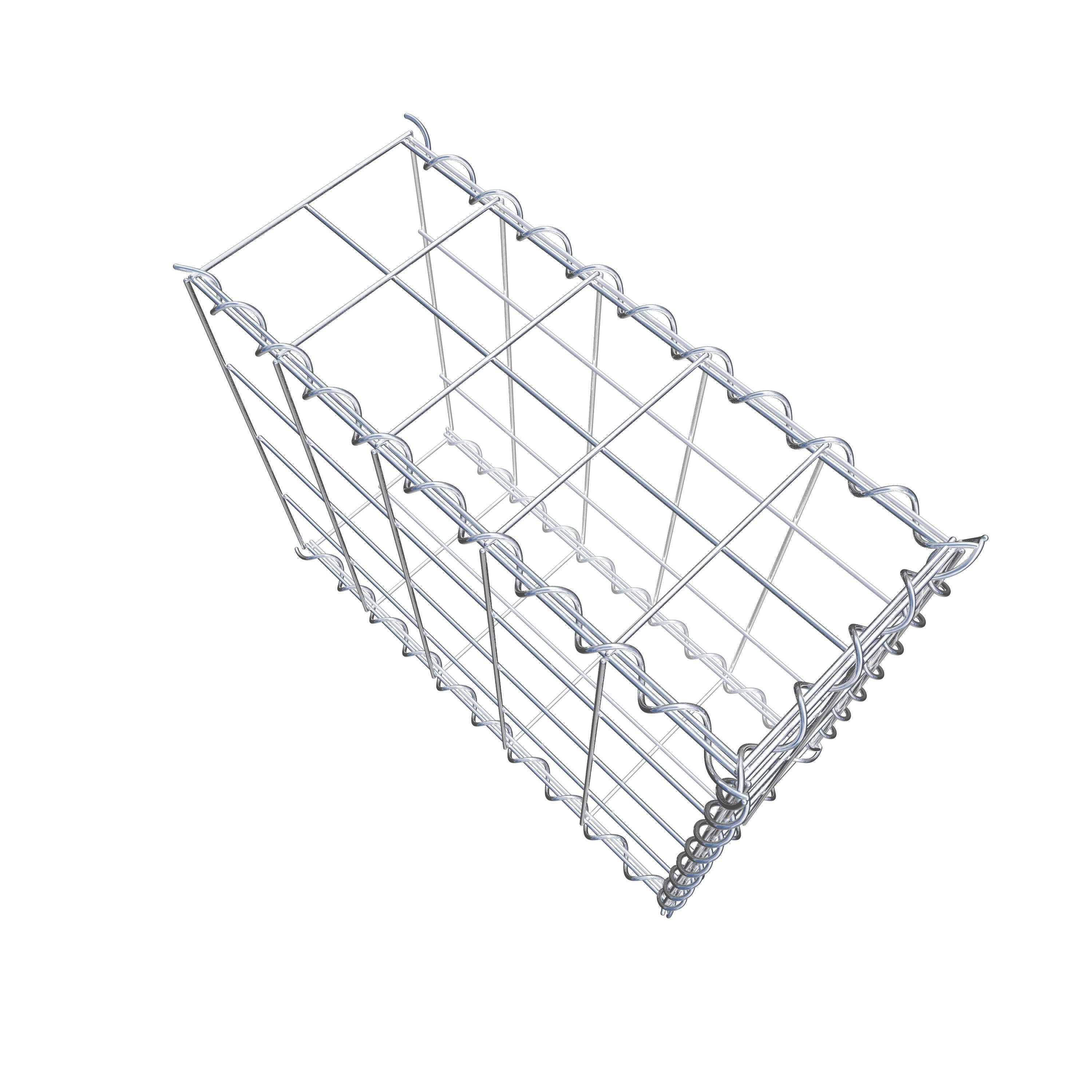 Gabion sur toile type 2 50 cm x 40 cm x 20 cm (L x H x P), maille 10 cm x 10 cm, spirale