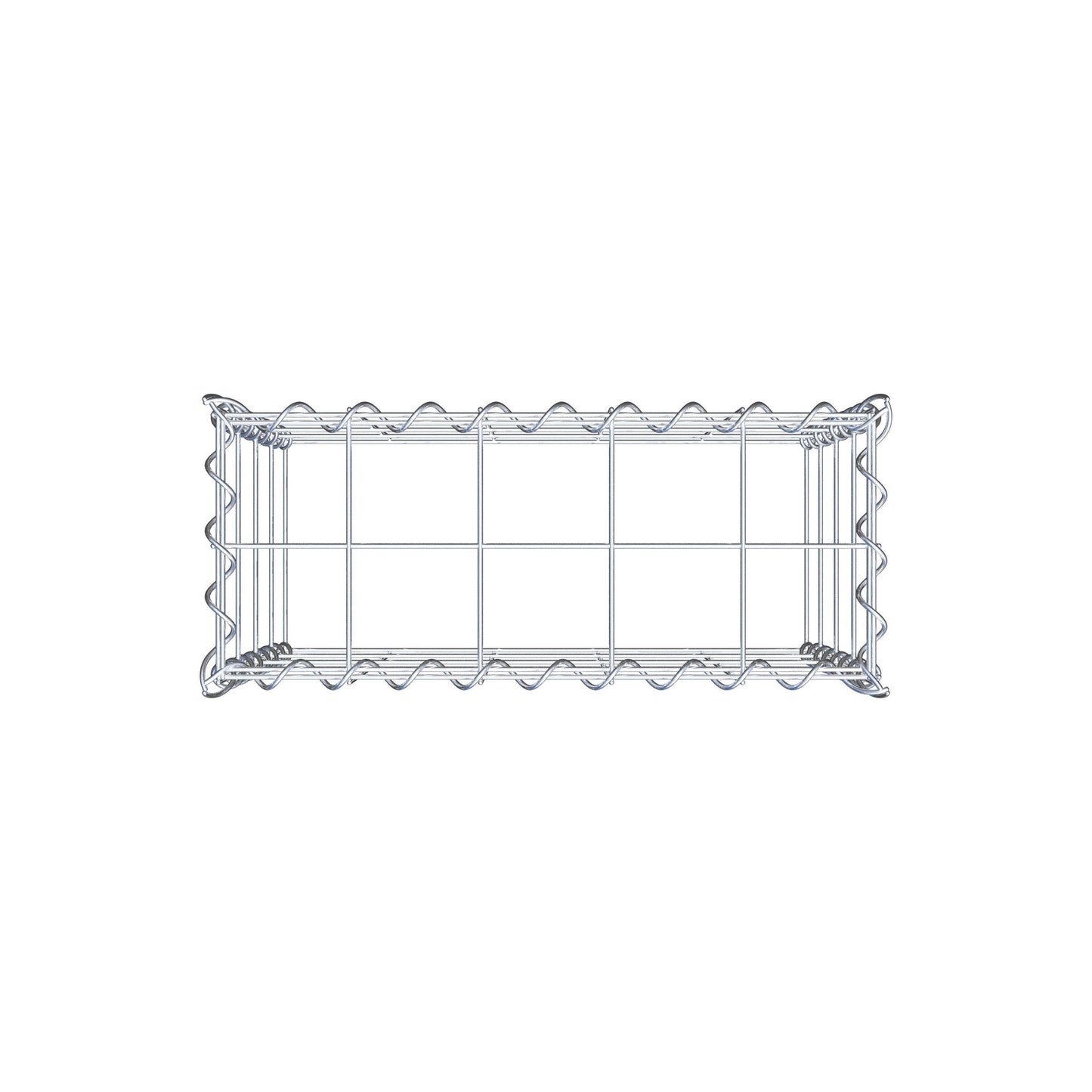 Anbaugabione Typ 3 50 cm x 40 cm x 20 cm (L x H x T), Maschenweite 10 cm x 10 cm, Spirale