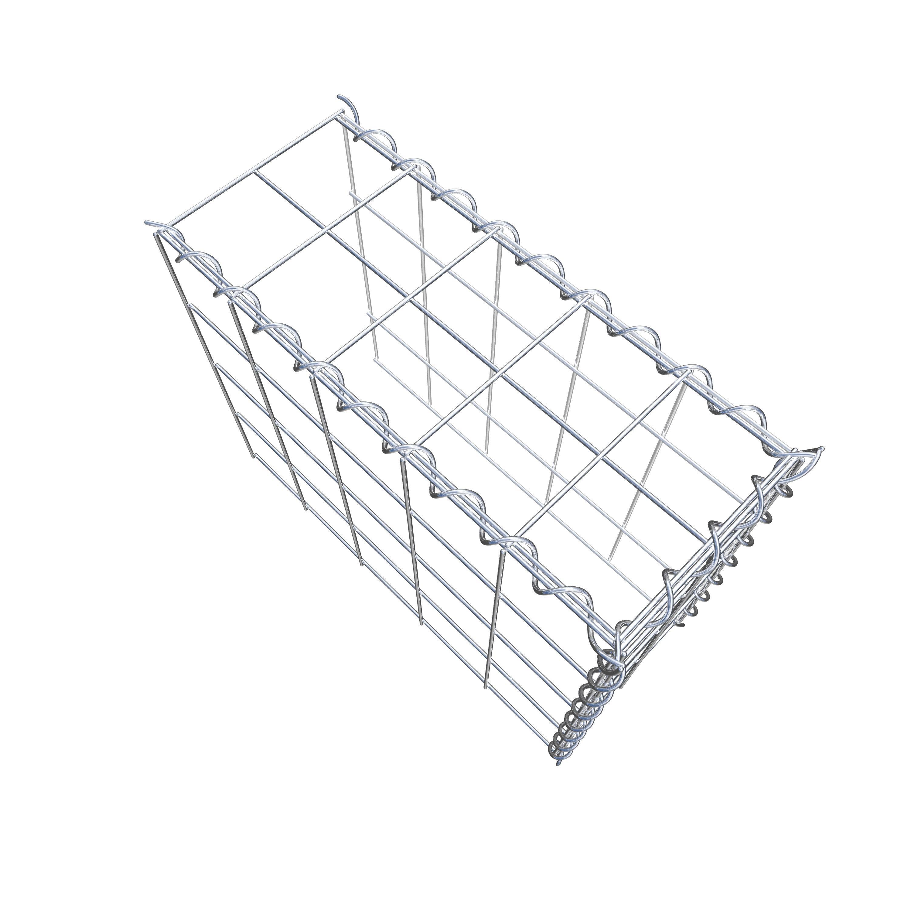 Gabion sur toile type 4 50 cm x 40 cm x 20 cm (L x H x P), maille 10 cm x 10 cm, spirale