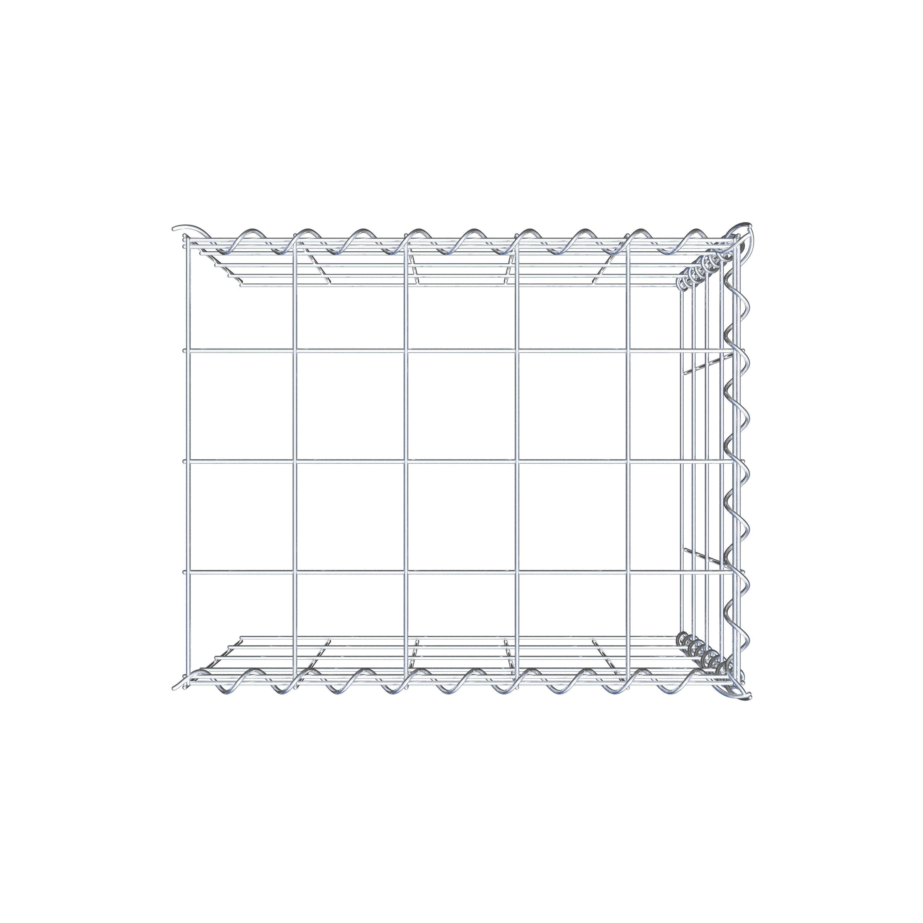 Gabion sur toile type 4 50 cm x 40 cm x 40 cm (L x H x P), maille 10 cm x 10 cm, spirale