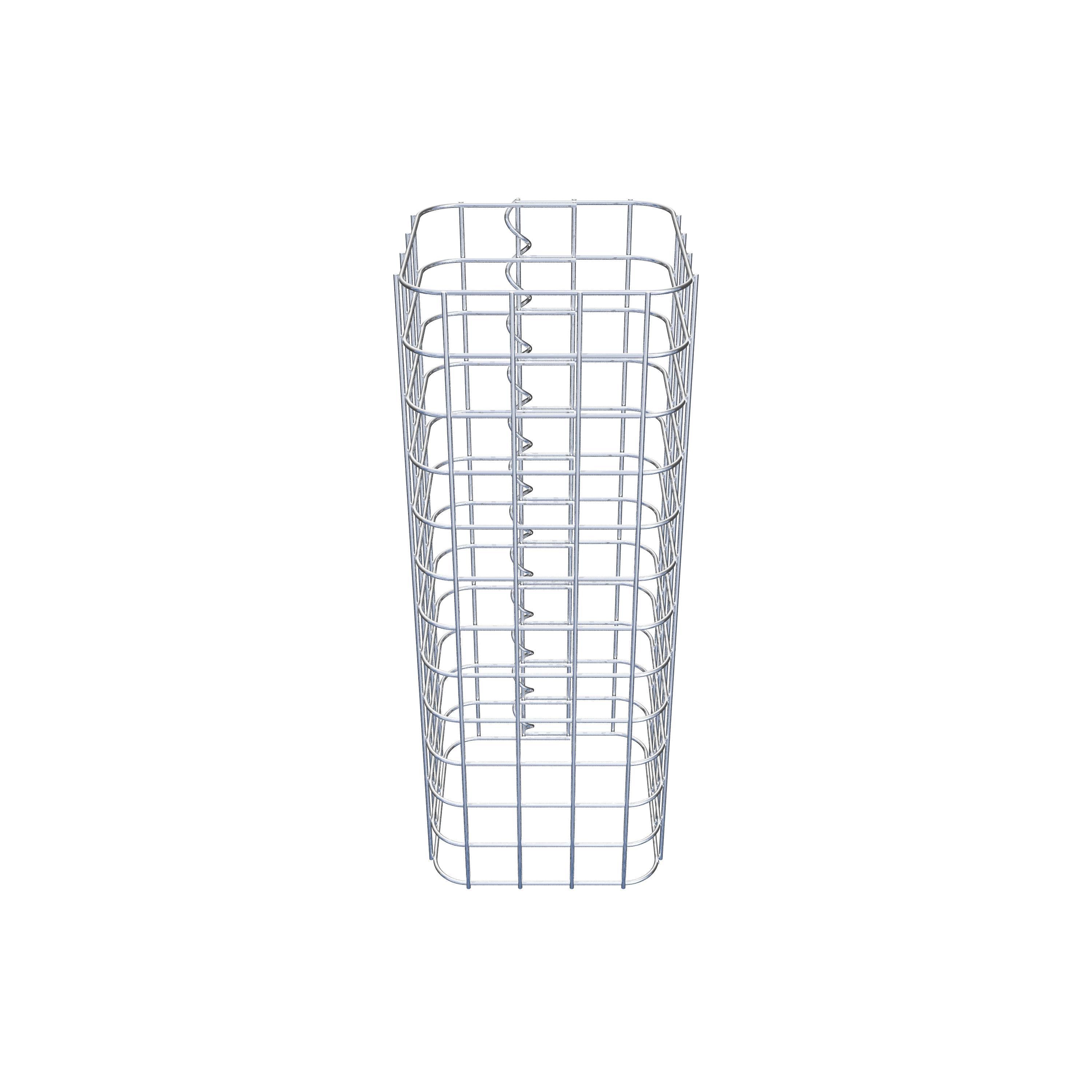 Colonne gabion 22 x 22 cm MW 5 x 5 cm carré