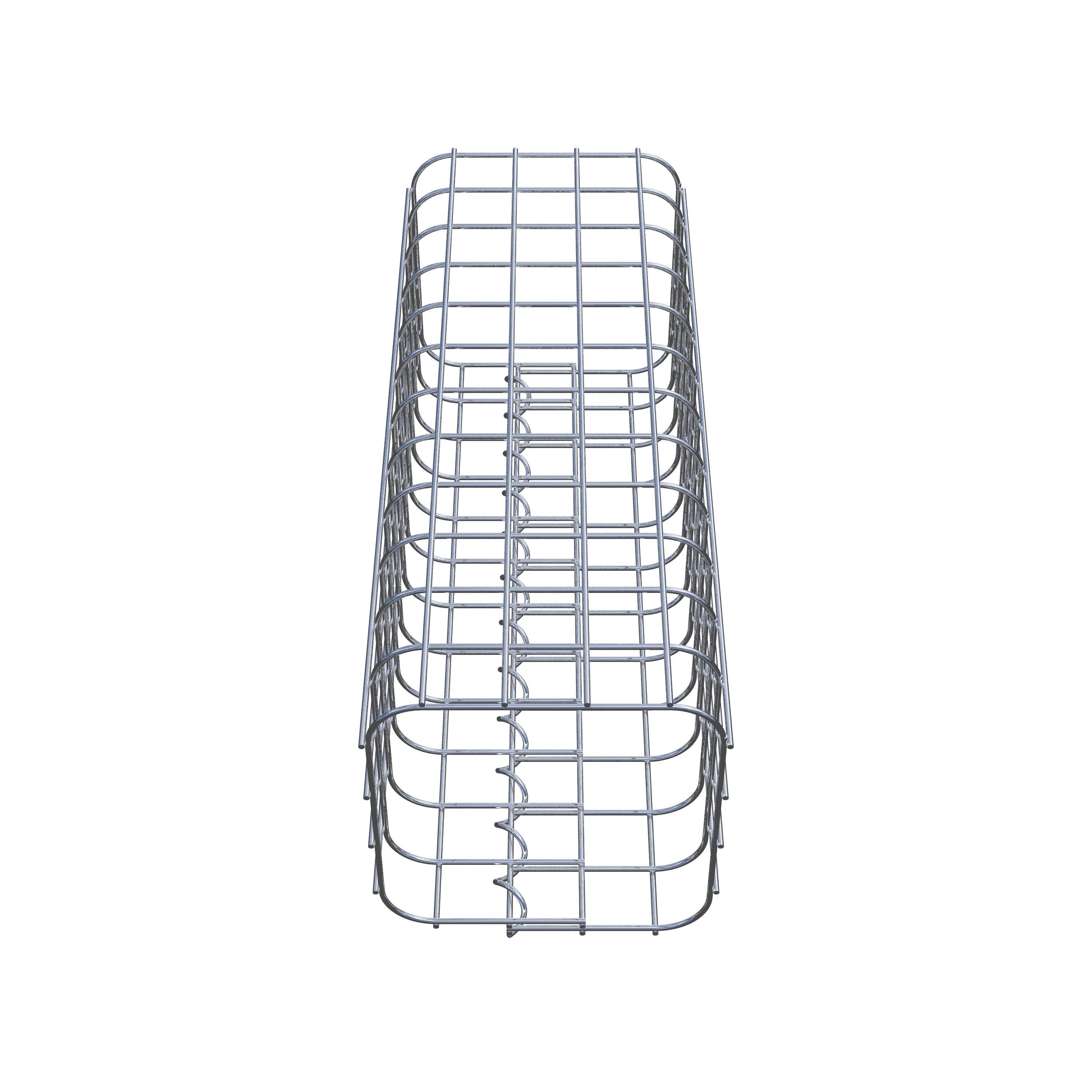 Colonne gabion 22 x 22 cm MW 5 x 5 cm carré