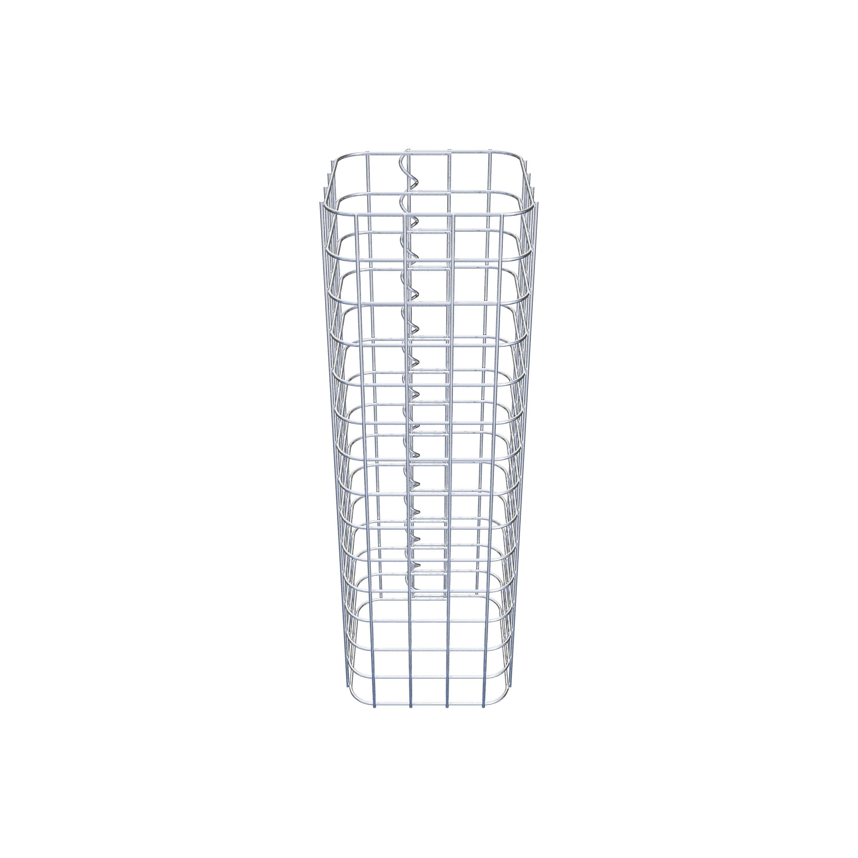 Colonne gabion 22 x 22 cm MW 5 x 5 cm carré