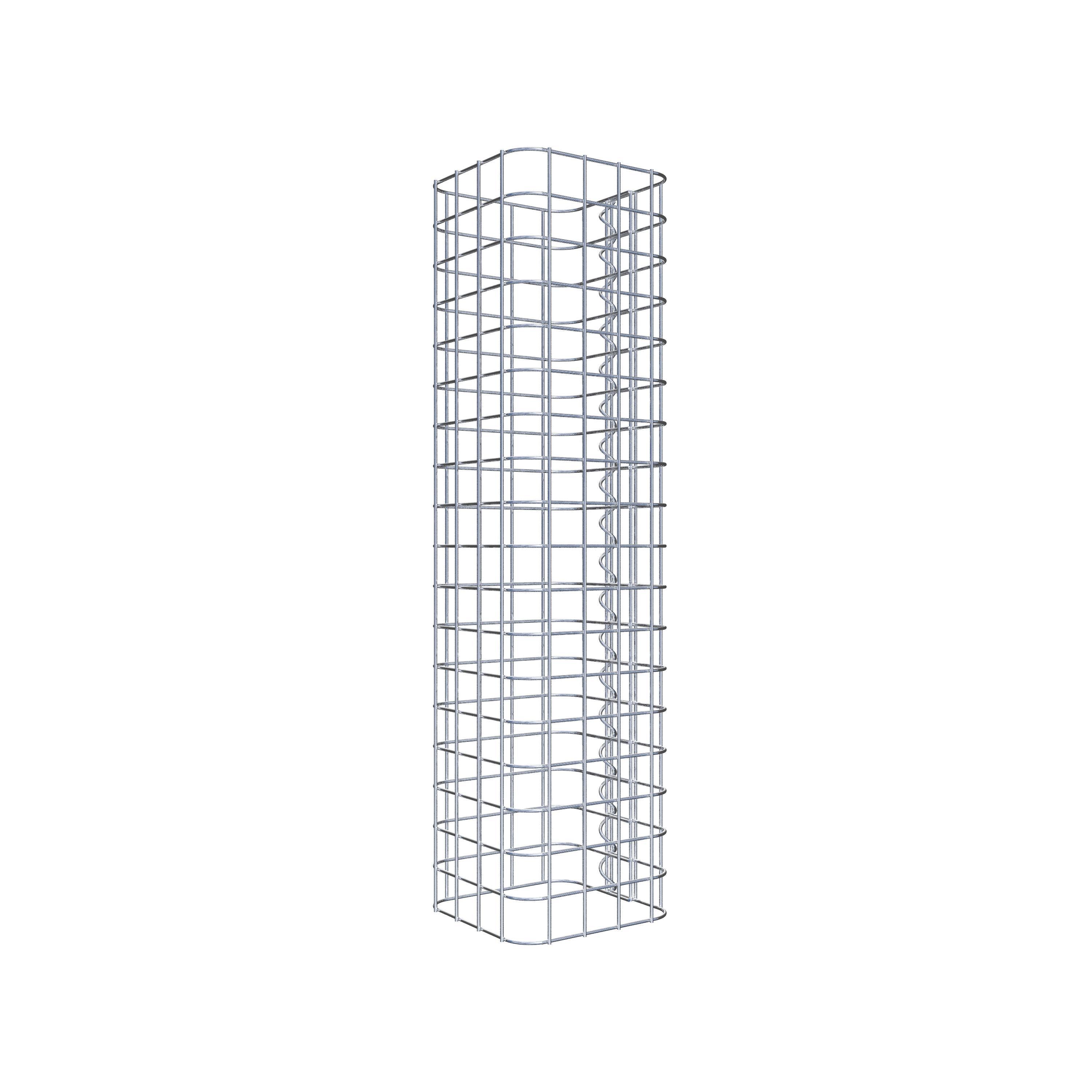 Colonne gabion 22 x 22 cm MW 5 x 5 cm carré