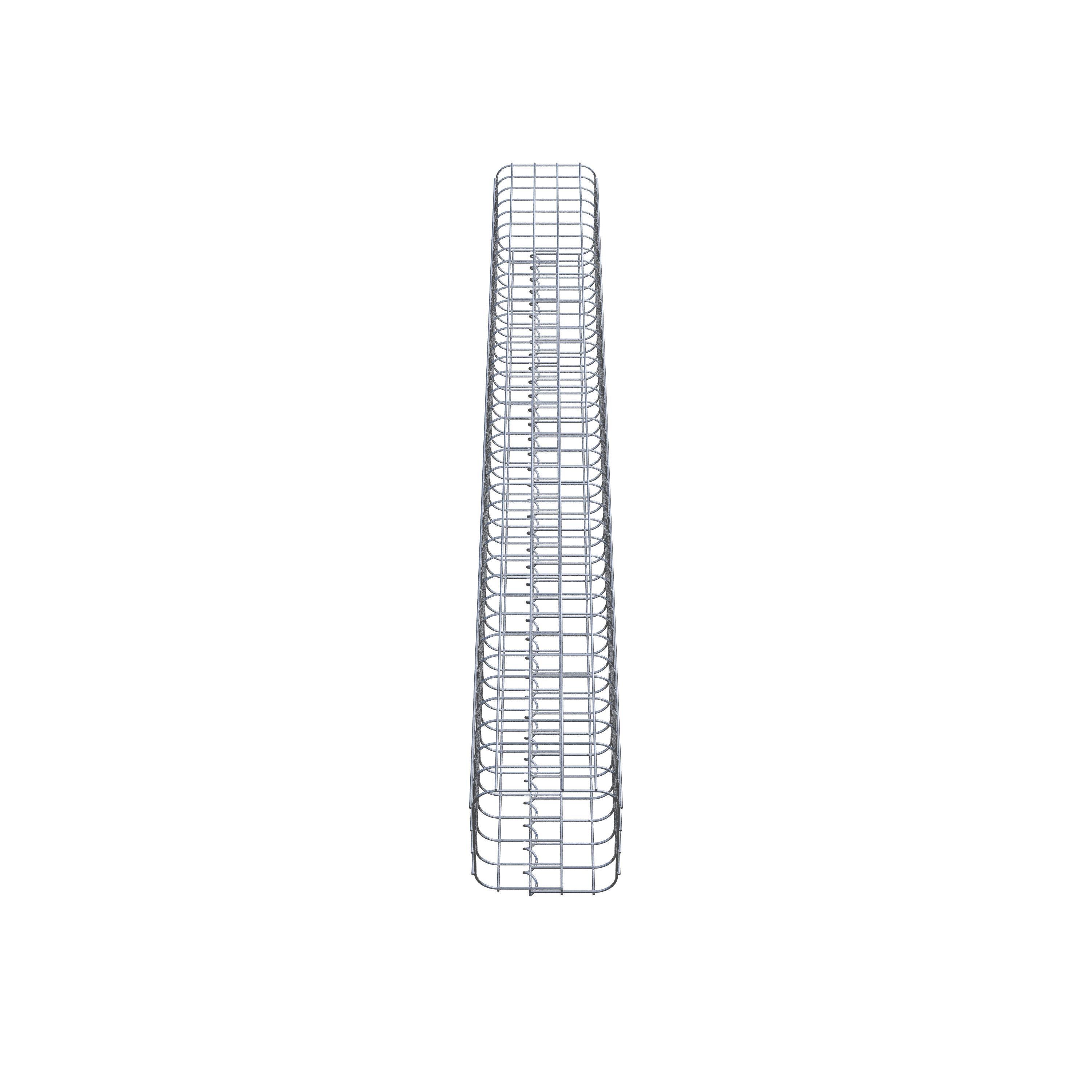 Colonne gabion 22 x 22 cm MW 5 x 5 cm carré