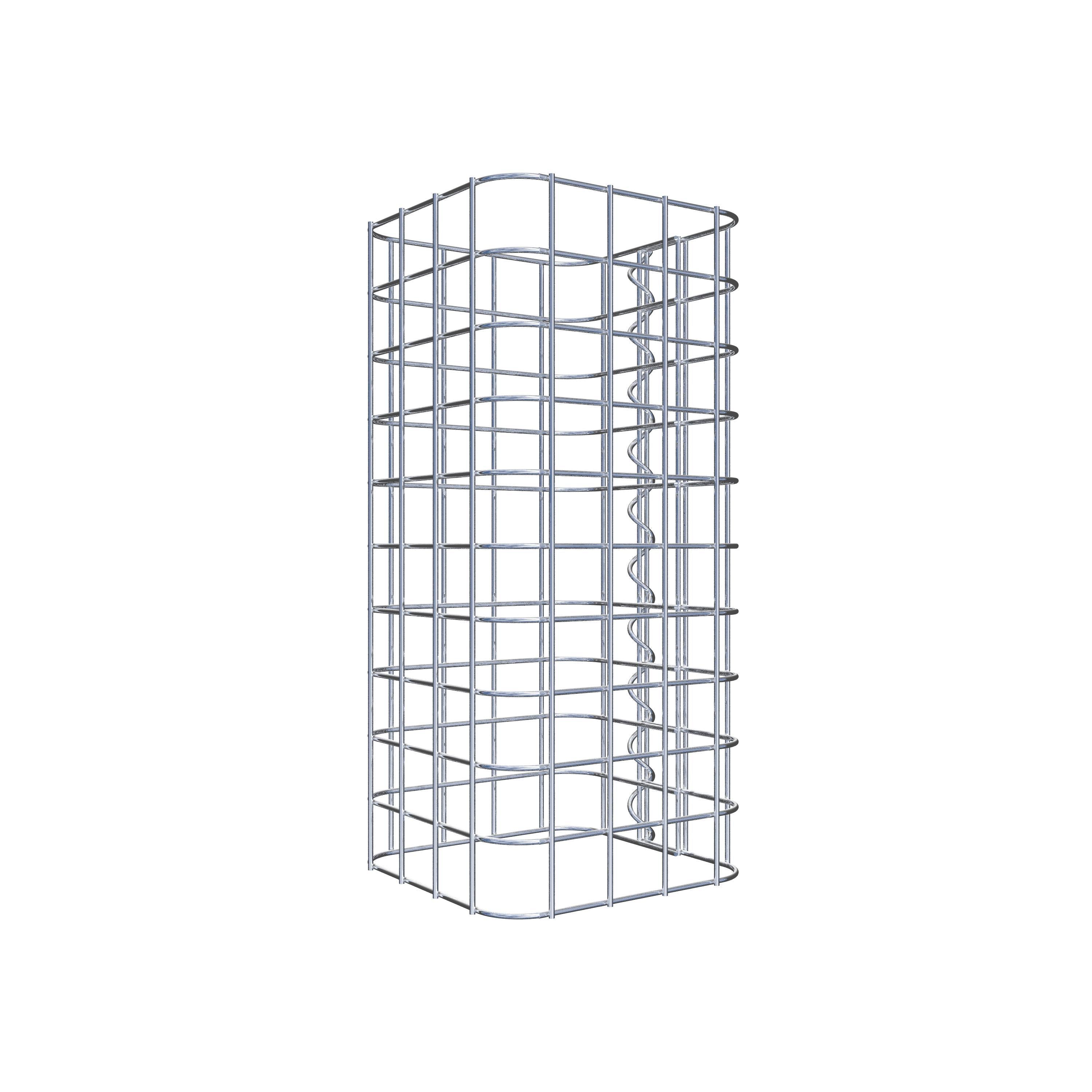 Colonne gabion 22 x 22 cm MW 5 x 5 cm carré