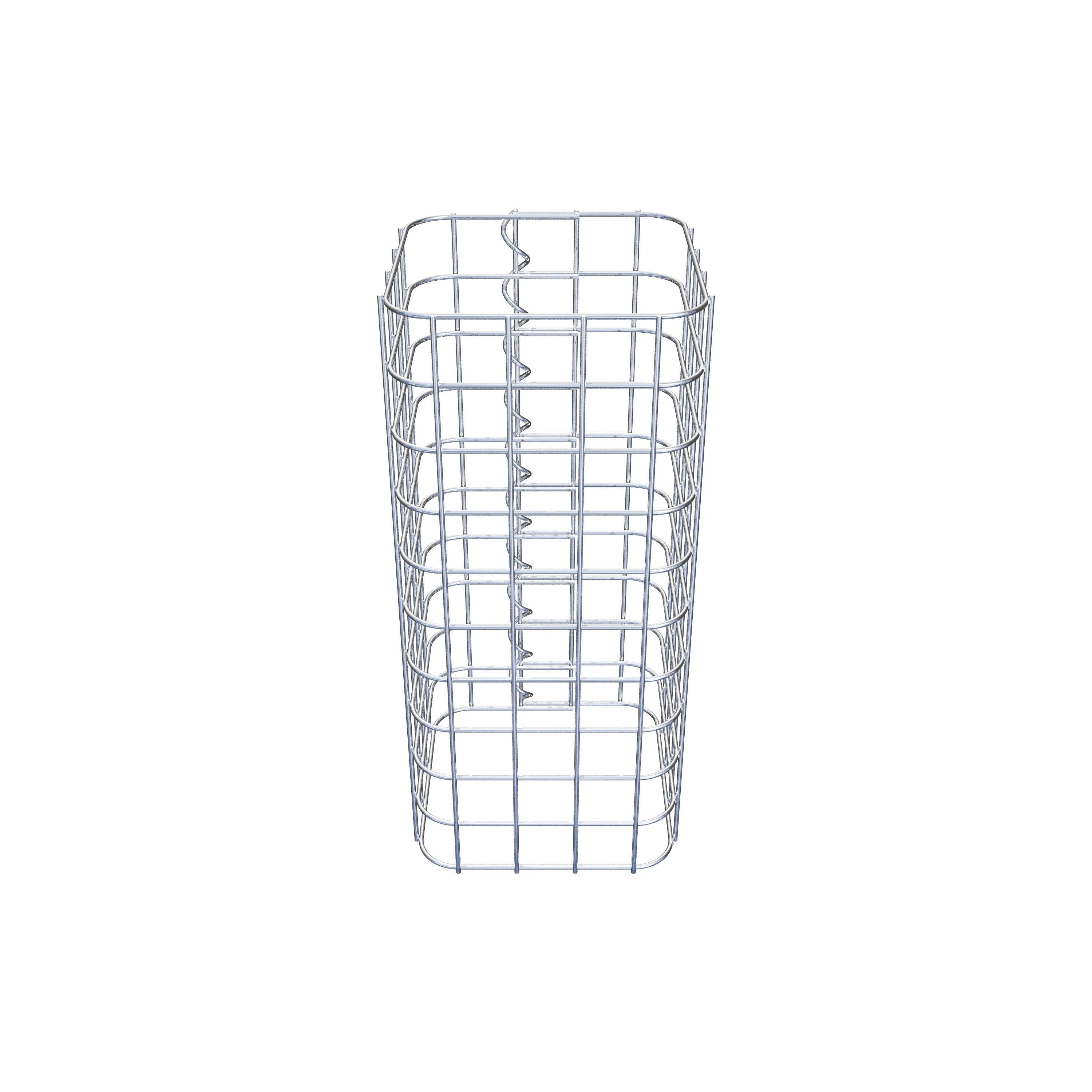 Colonne gabion 22 x 22 cm MW 5 x 5 cm carré