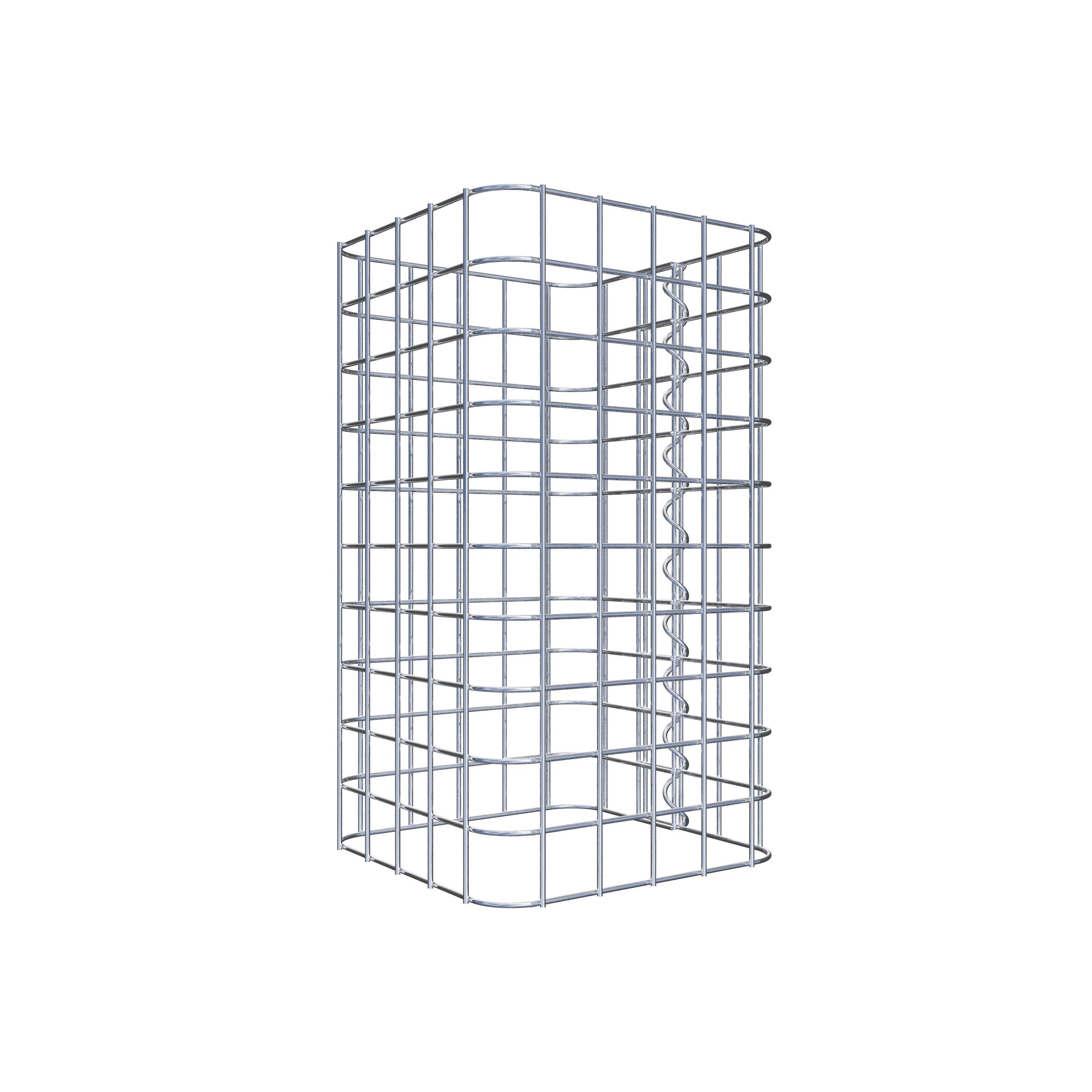 Colonne gabion 27 x 27 cm MW 5 x 5 cm carré