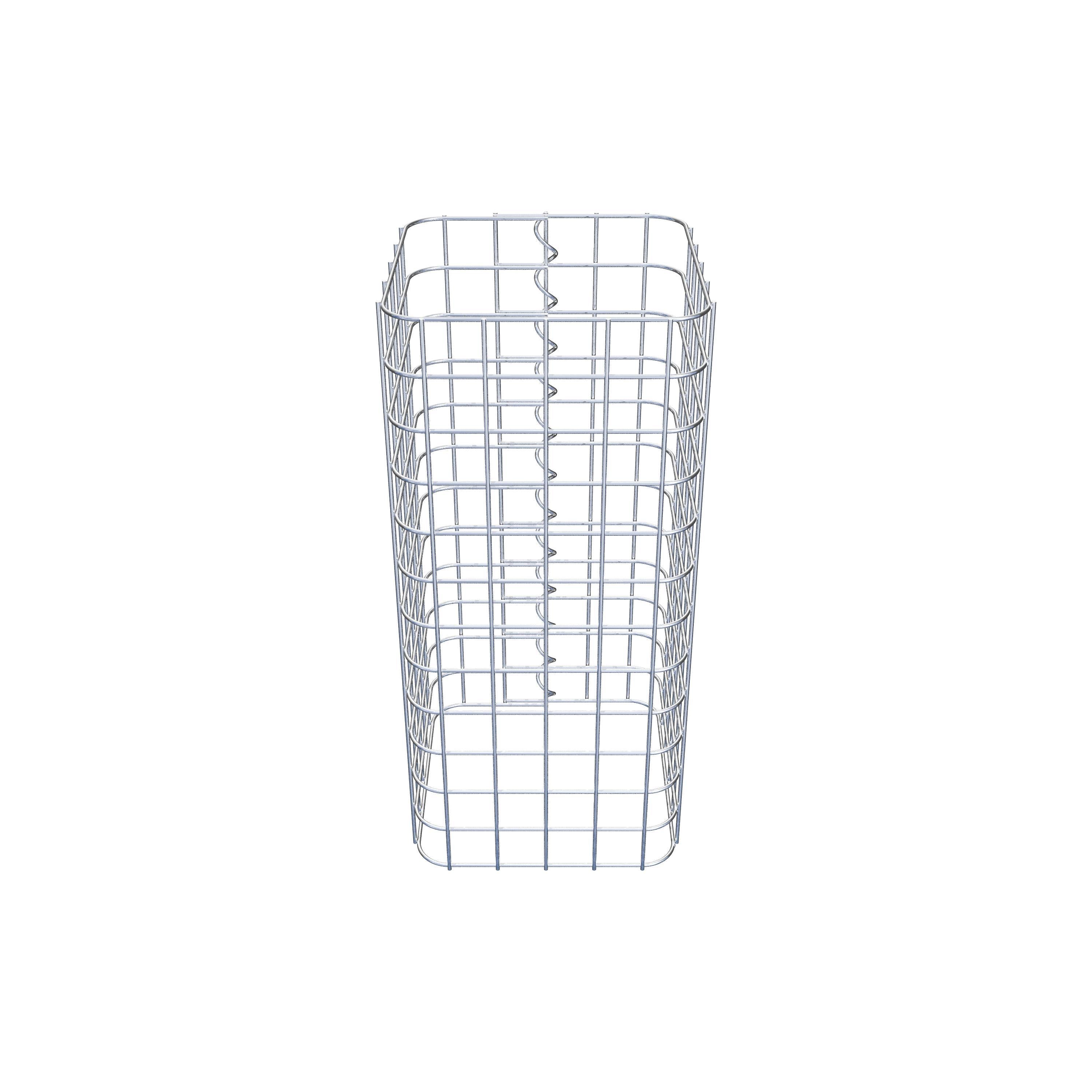 Colonne gabion 27 x 27 cm MW 5 x 5 cm carré