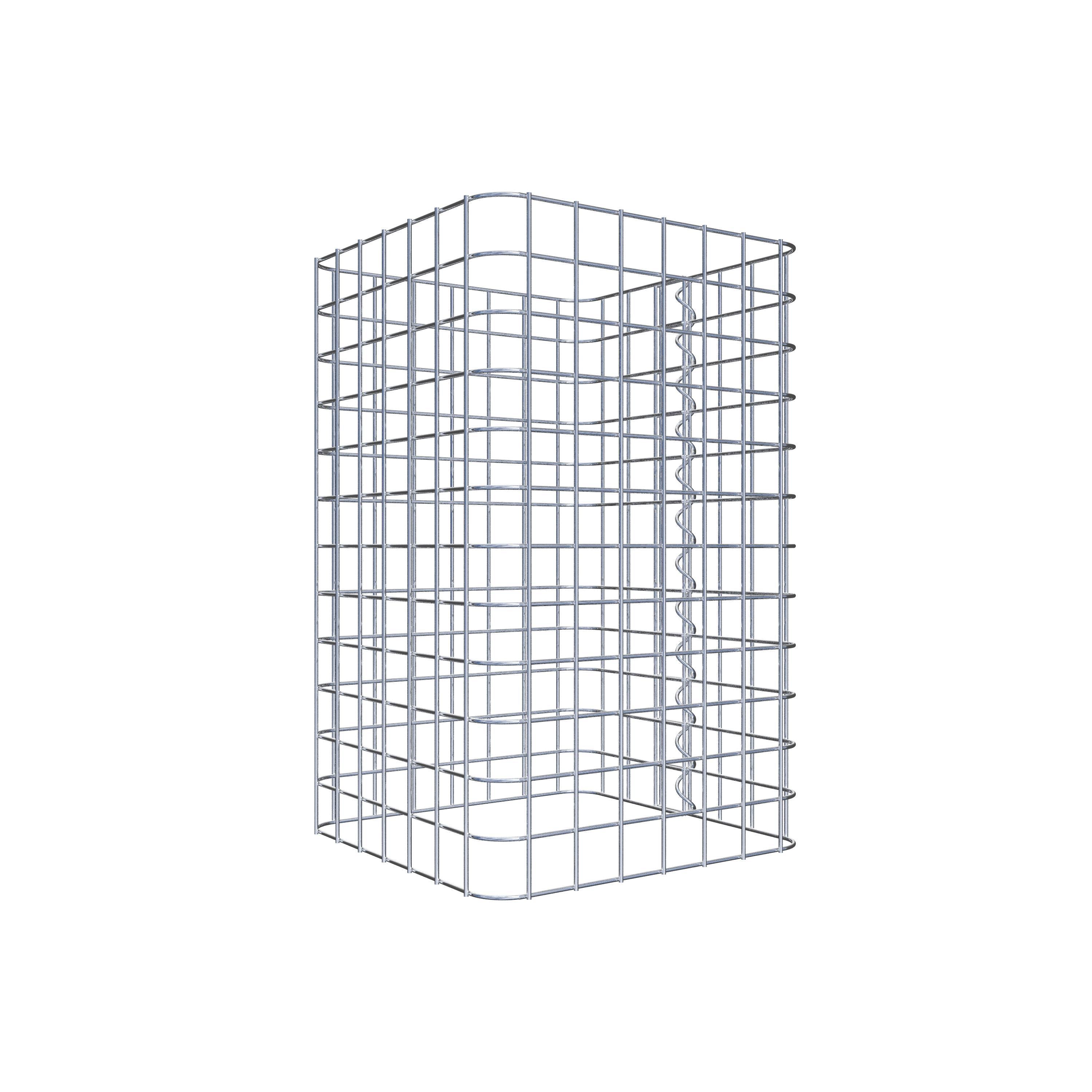 Colonne gabion 37 x 37 cm MW 5 x 5 cm carré