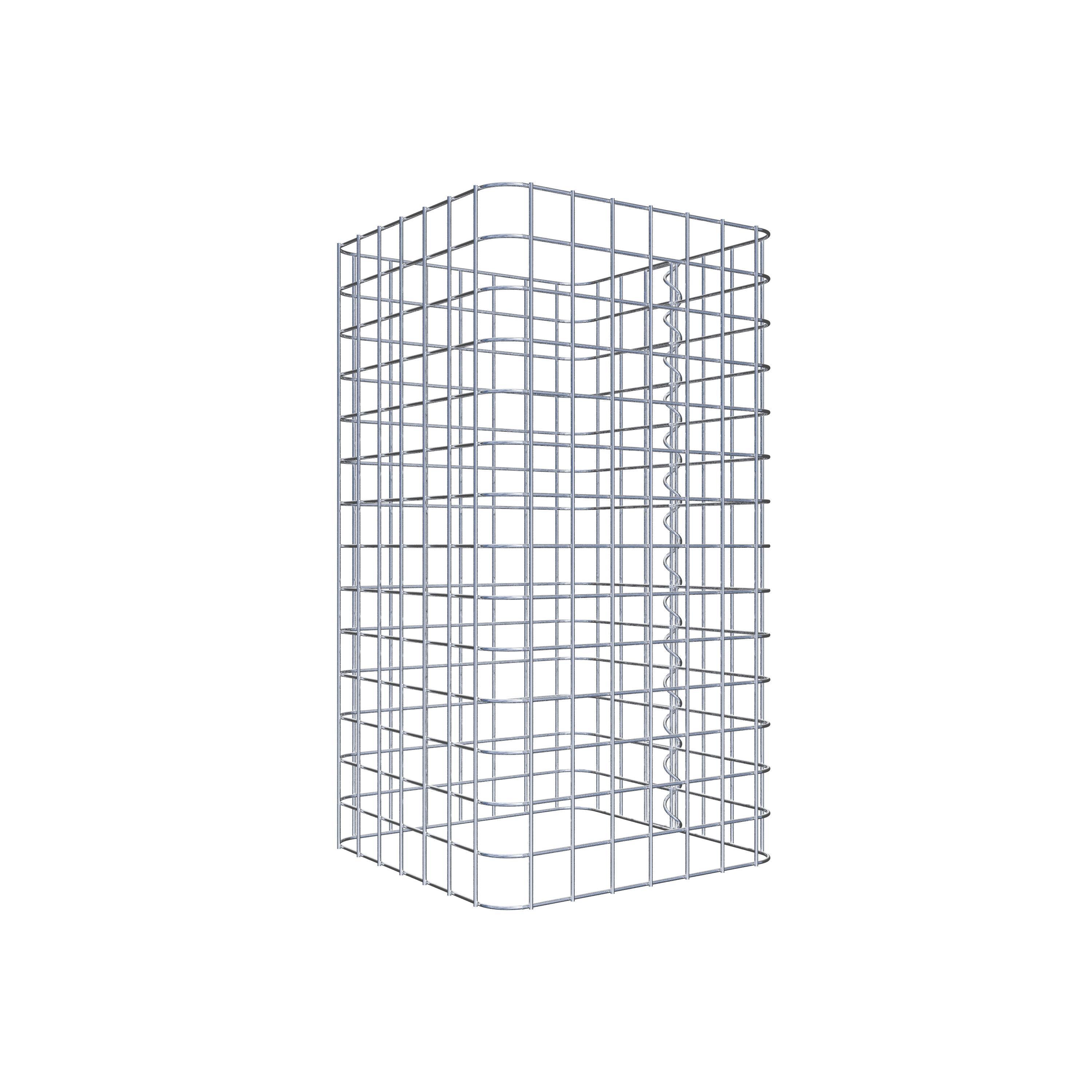 Colonne gabion 37 x 37 cm MW 5 x 5 cm carré