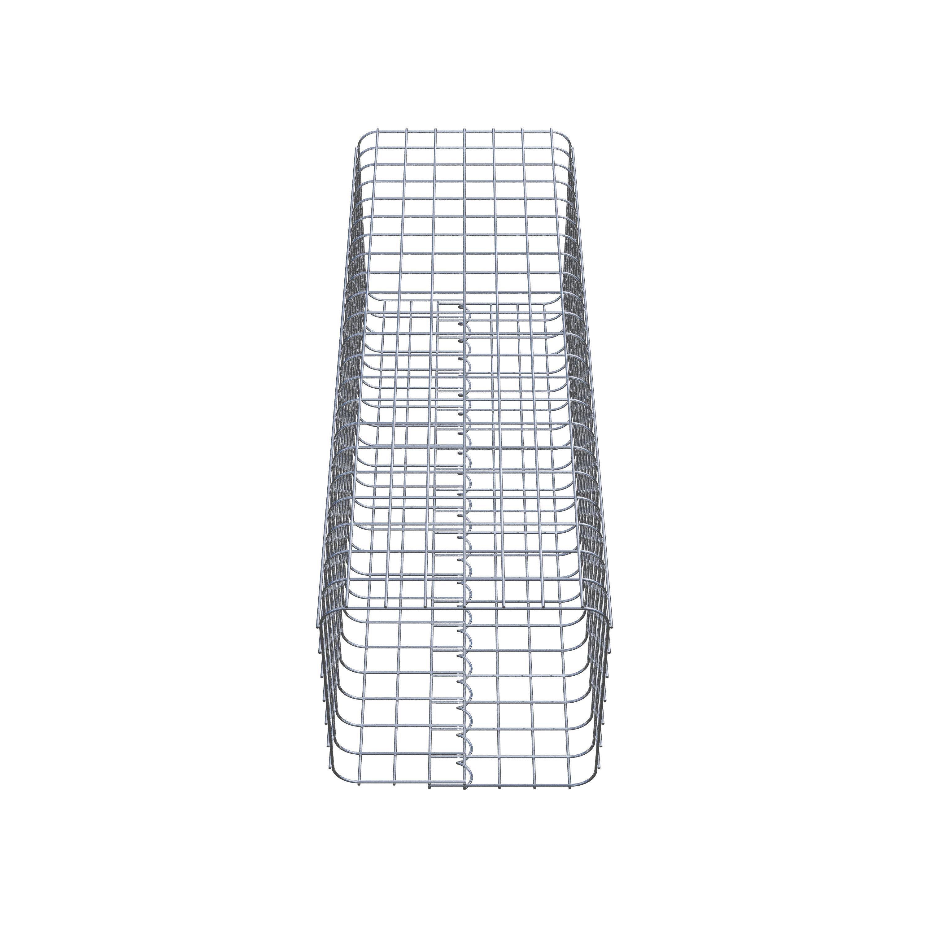 Colonne gabion 37 x 37 cm MW 5 x 5 cm carré