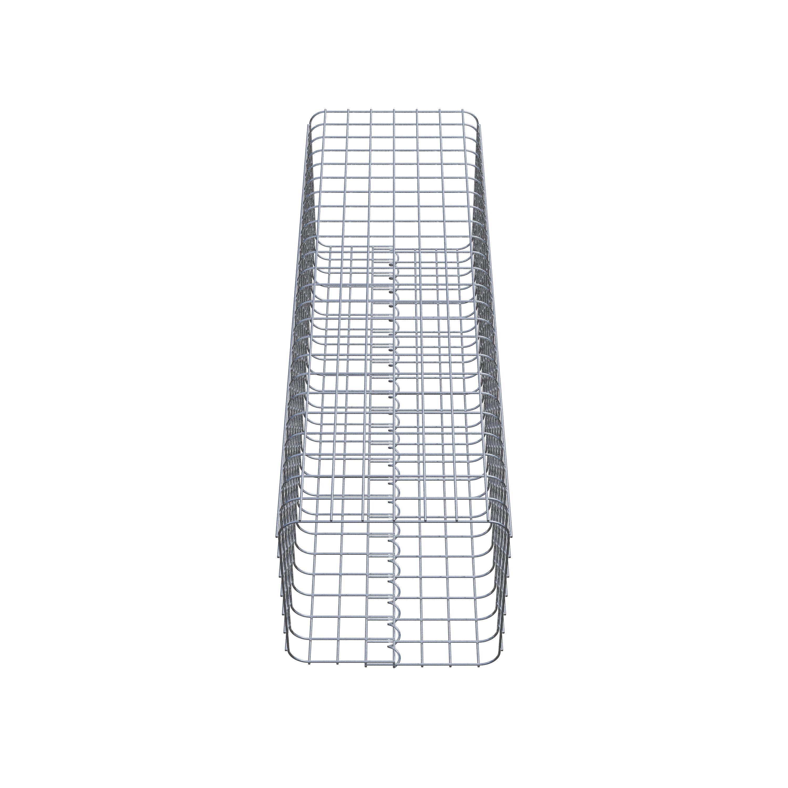 Colonne gabion 37 x 37 cm MW 5 x 5 cm carré