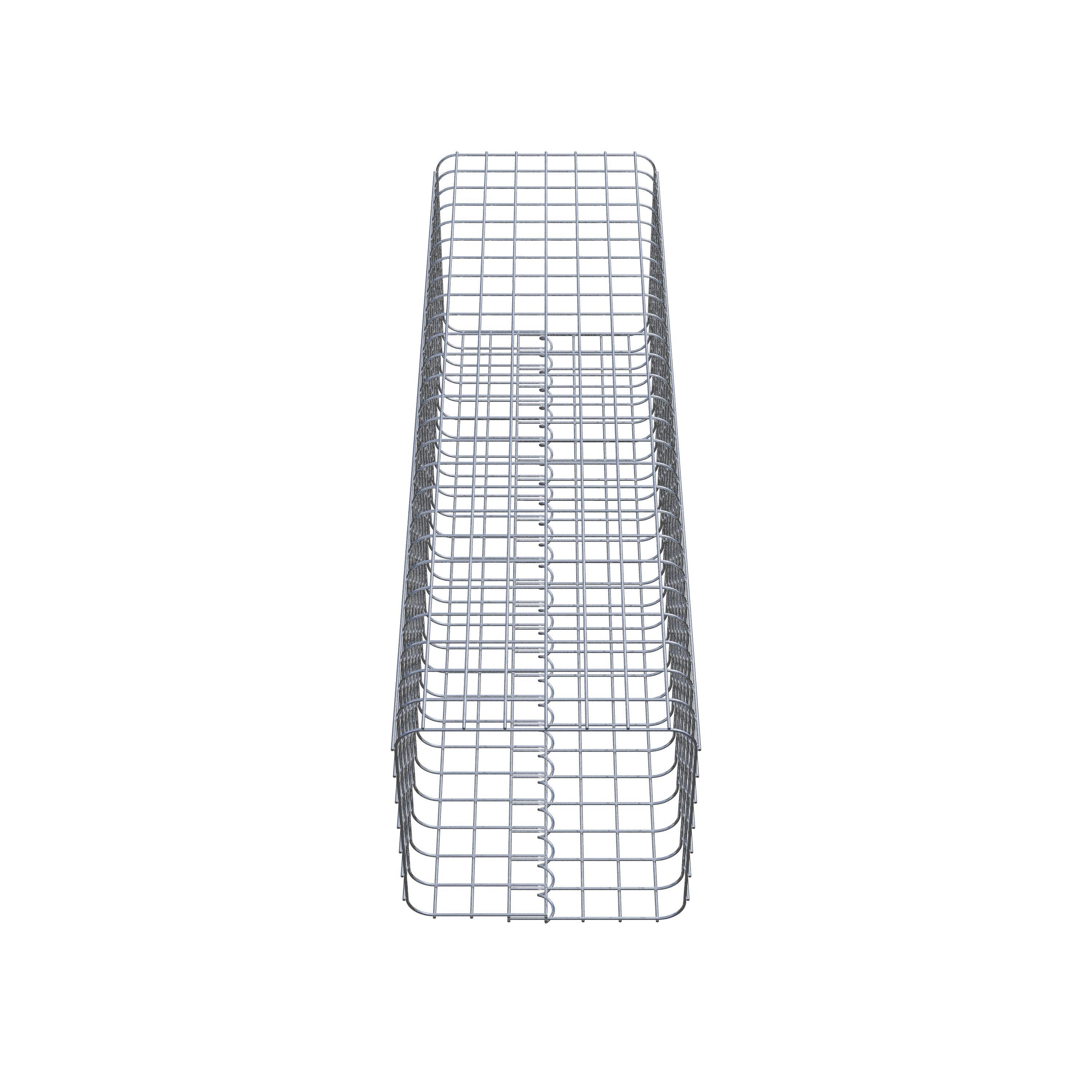 Colonne gabion 37 x 37 cm MW 5 x 5 cm carré