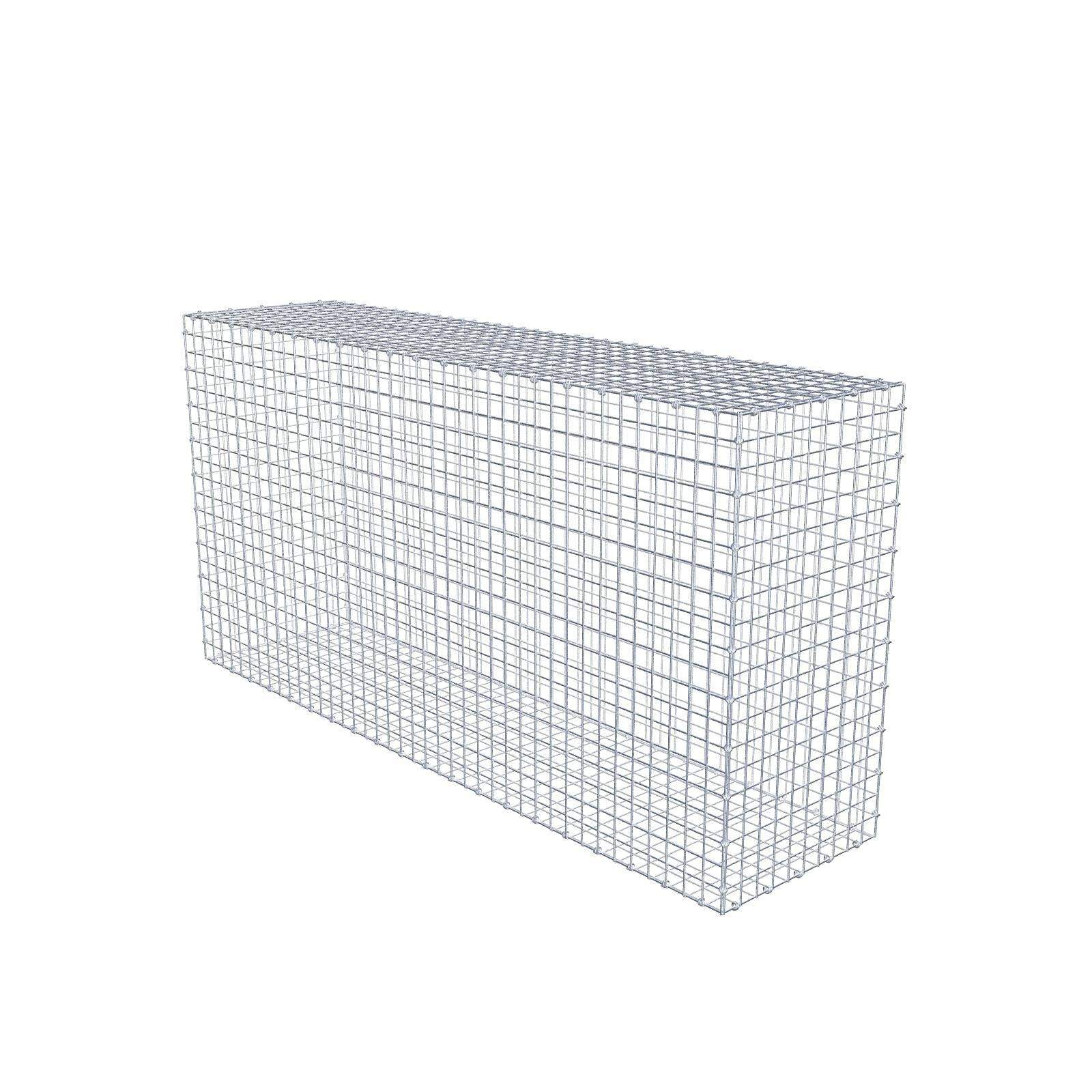 Gabion 200 cm x 100 cm x 50 cm (L x H x P), mailles 5 x 5 cm, anneau en spirale