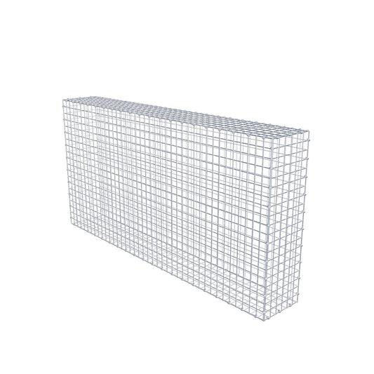Gabion 200 cm x 100 cm x 30 cm (L x H x D), maskstorlek 5 x 5 cm, spiralring