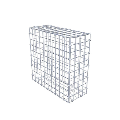 Gabion 50 cm x 50 cm x 20 cm (L x H x D), maskstorlek 5 x 5 cm, spiralring