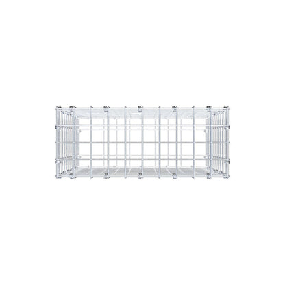 Gabion 50 cm x 50 cm x 20 cm (L x H x D), maskstorlek 5 x 5 cm, spiralring