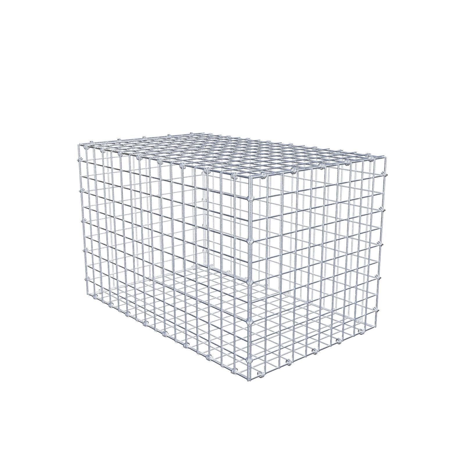 Gabion 80 cm x 50 cm x 50 cm (L x H x P), mailles 5 x 5 cm, anneau en spirale