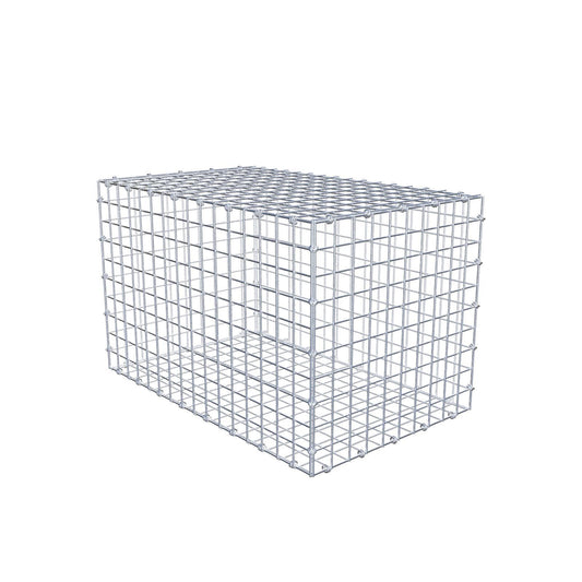 Gabion 80 cm x 50 cm x 50 cm (L x H x P), mailles 5 x 5 cm, anneau en spirale