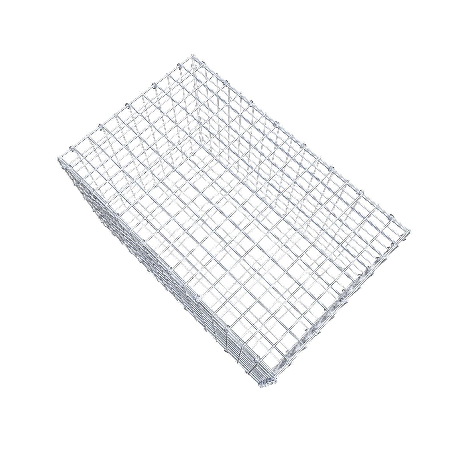 Gabion 80 cm x 50 cm x 50 cm (L x H x P), mailles 5 x 5 cm, anneau en spirale