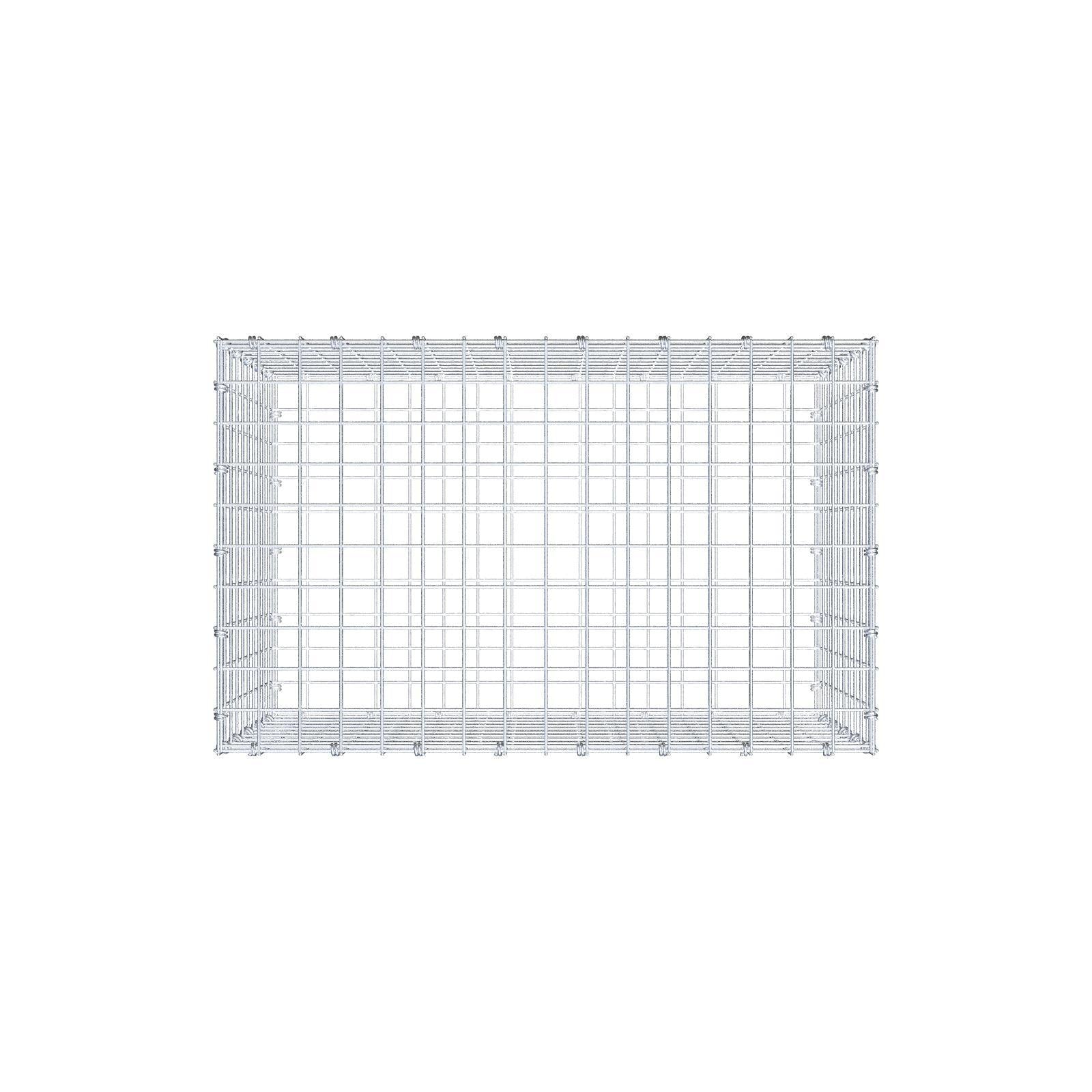 Gabion 80 cm x 50 cm x 50 cm (L x H x P), mailles 5 x 5 cm, anneau en spirale