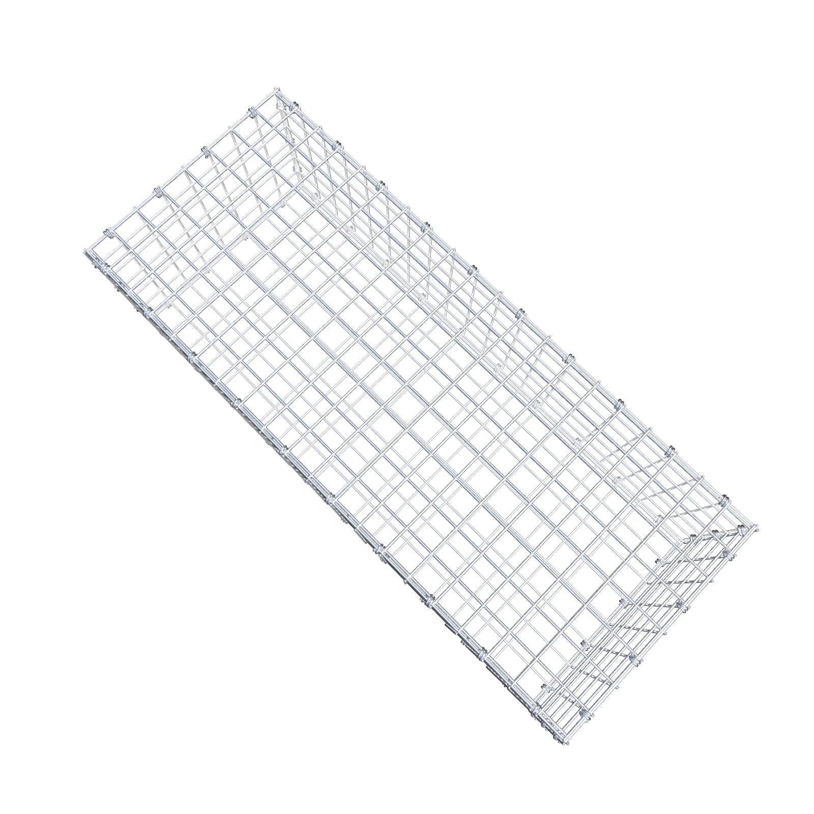 Gabione 100 cm x 30 cm x 40 cm (L x H x T), Maschenweite 5 x 5 cm, Spiralring