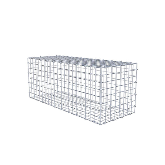 Gabion 100 cm x 40 cm x 40 cm (L x H x D), maskstorlek 5 x 5 cm, spiralring