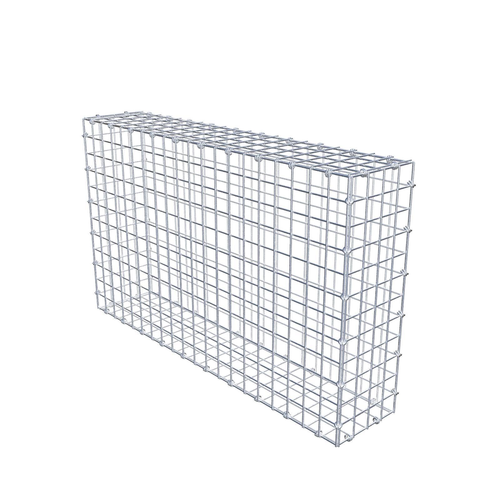 Gabbione 100 cm x 60 cm x 20 cm (L x H x P), maglia 5 x 5 cm, anello a spirale