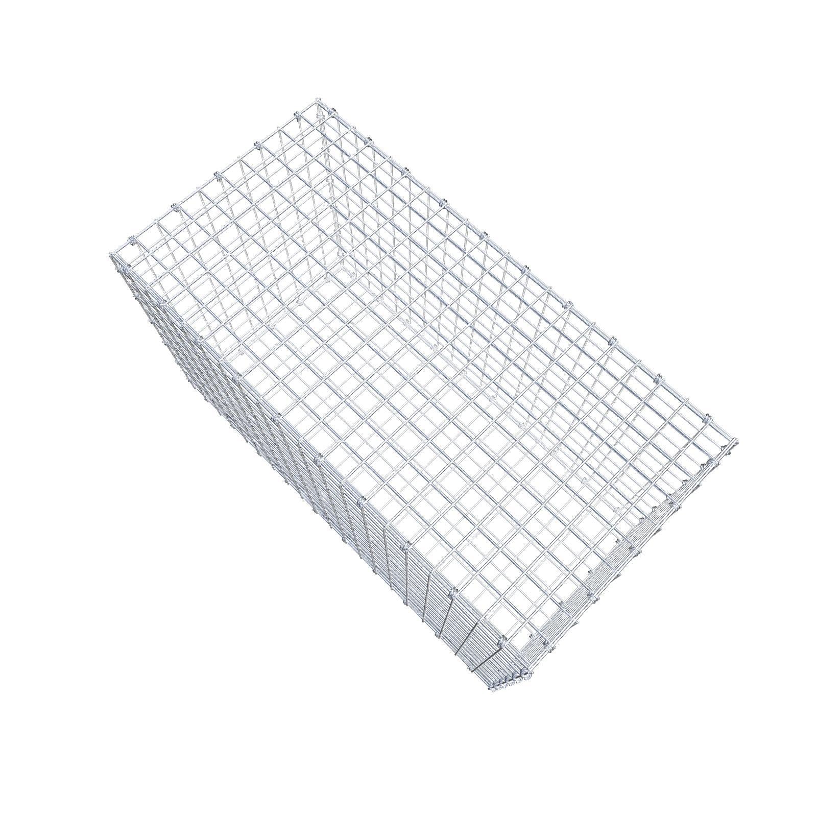 Gabião 100 cm x 60 cm x 50 cm (C x A x P), malhagem 5 x 5 cm, anel espiral