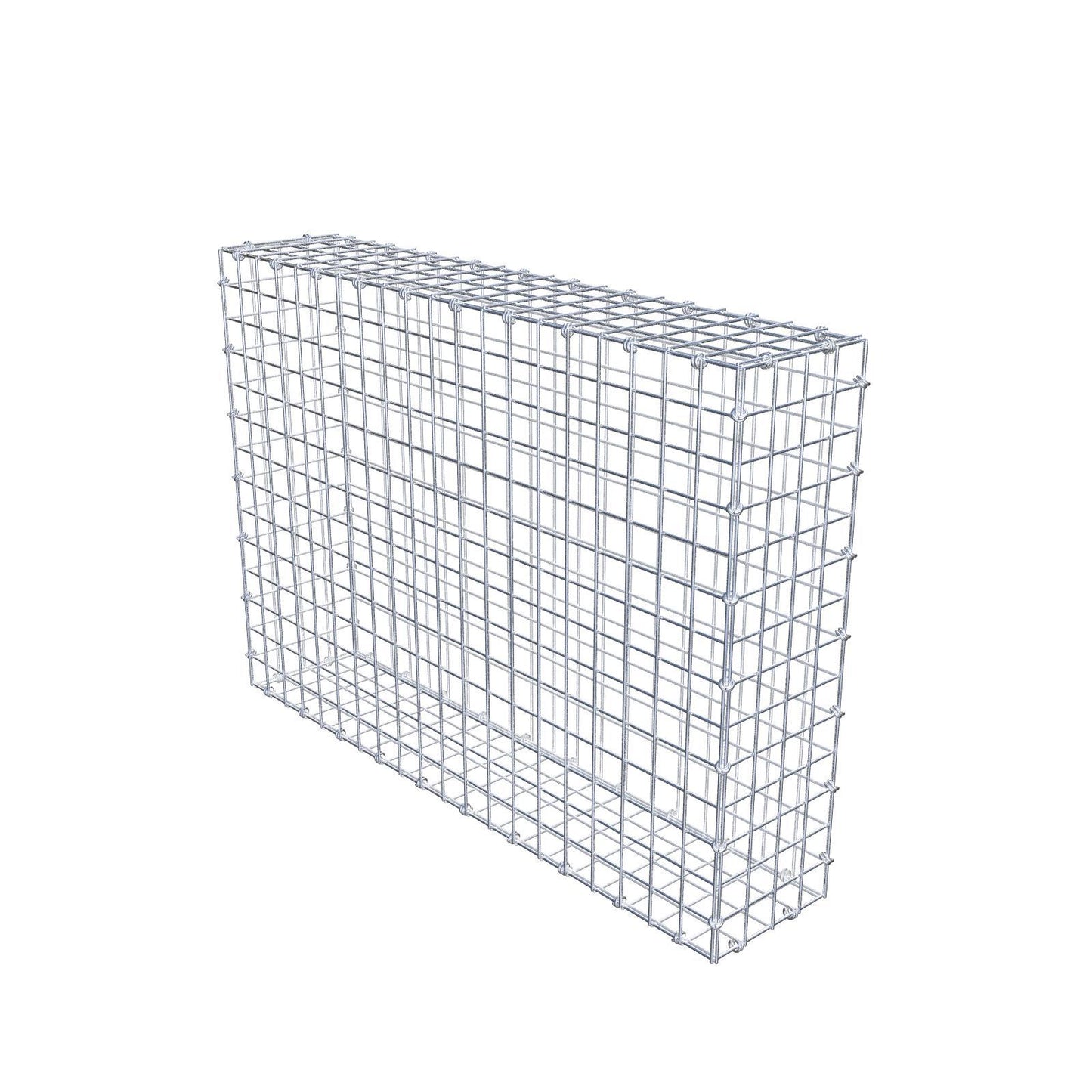 Gabion 100 cm x 70 cm x 20 cm (L x H x D), maskstorlek 5 x 5 cm, spiralring