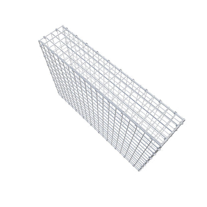 Gabion 100 cm x 70 cm x 20 cm (L x H x D), maskstorlek 5 x 5 cm, spiralring