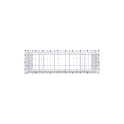 Gabion 100 cm x 80 cm x 30 cm (L x H x D), mesh size 5 x 5 cm, spiral ring