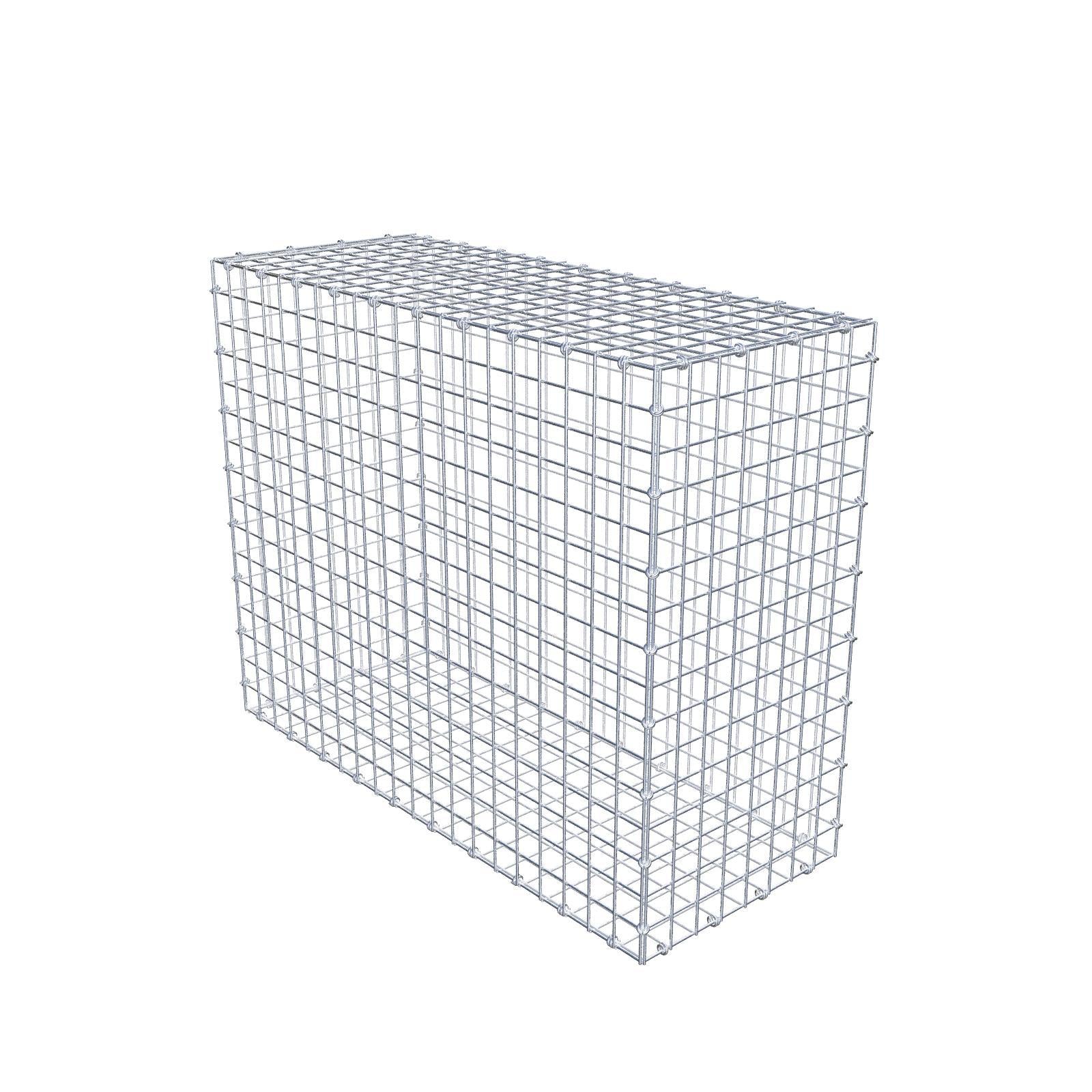 Gabion 100 cm x 80 cm x 40 cm (L x H x D), maskstorlek 5 x 5 cm, spiralring