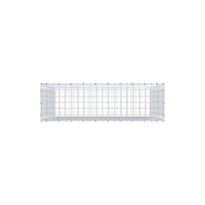 Gabion 100 cm x 90 cm x 30 cm (L x H x D), maskstorlek 5 x 5 cm, spiralring