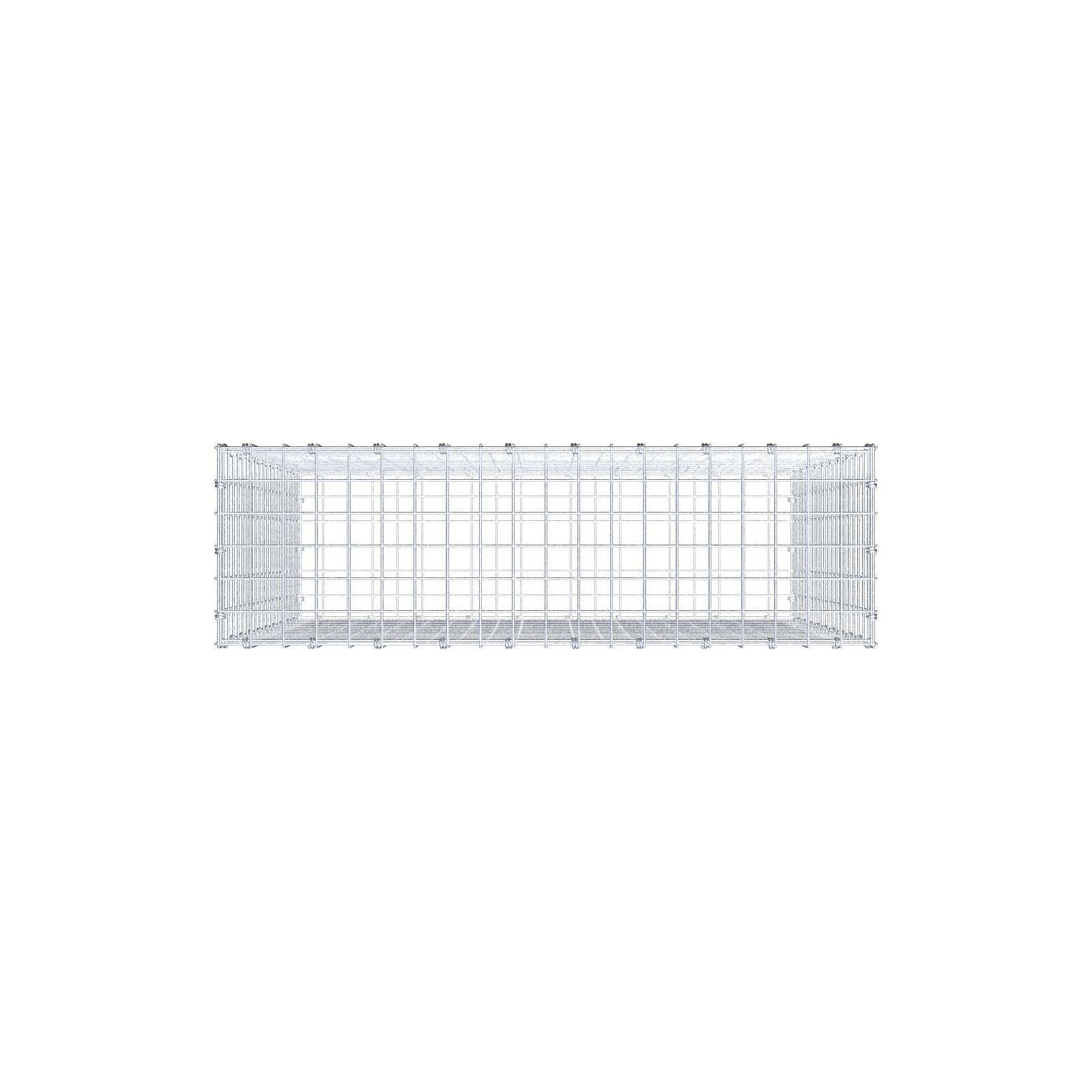 Gabion 100 cm x 100 cm x 30 cm (L x H x P), mailles 5 x 5 cm, anneau en spirale