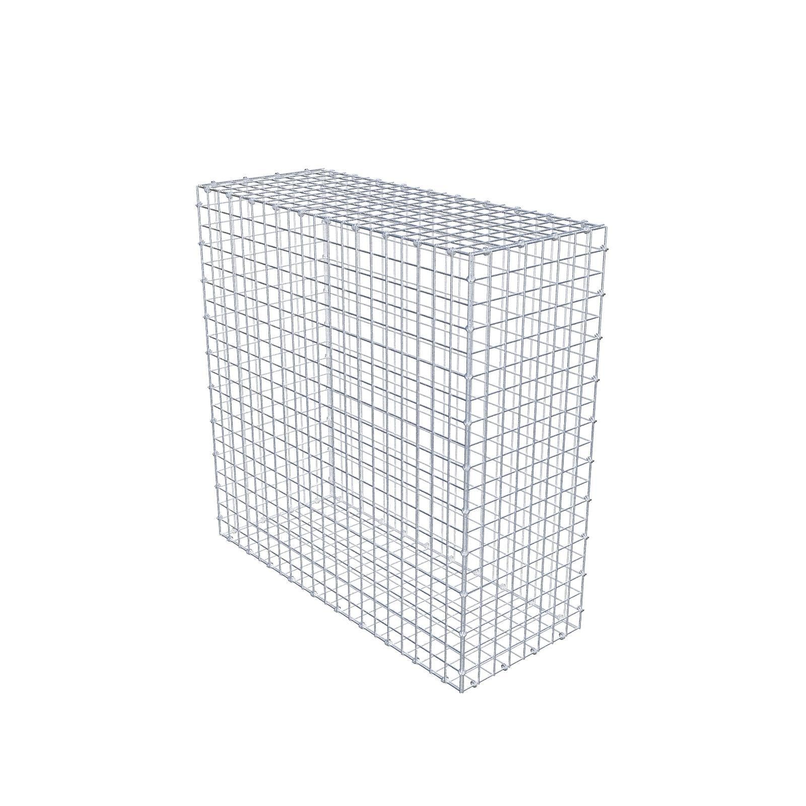 Gabion 100 cm x 100 cm x 40 cm (L x H x P), mailles 5 x 5 cm, anneau en spirale