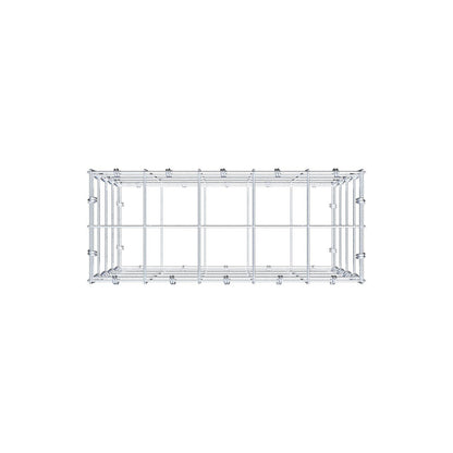 Gabion 50 cm x 40 cm x 20 cm (L x H x P), mailles 10 x 10 cm, anneau en spirale