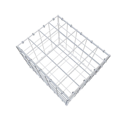 Gabion 50 cm x 40 cm x 40 cm (L x H x P), mailles 10 x 10 cm, anneau en spirale