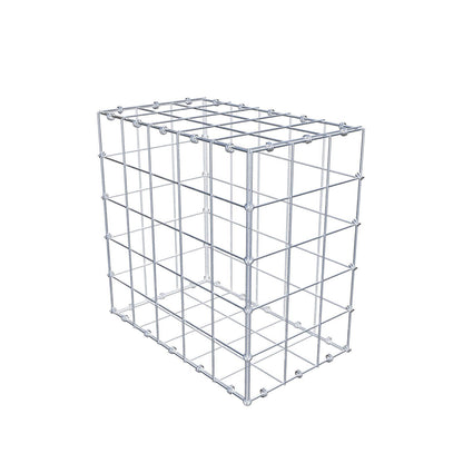 Gabion 50 cm x 50 cm x 30 cm (L x H x P), mailles 10 x 10 cm, anneau en spirale