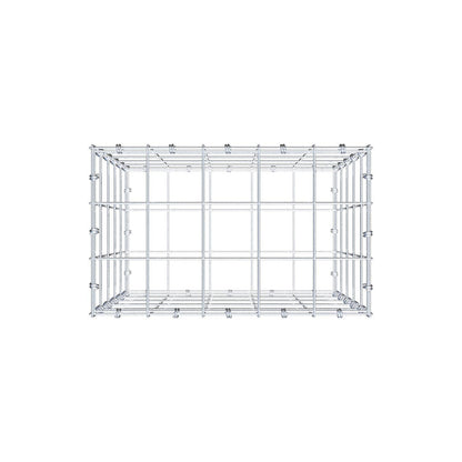 Gabion 50 cm x 50 cm x 30 cm (L x H x P), mailles 10 x 10 cm, anneau en spirale