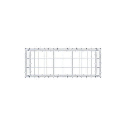Gabião 80 cm x 40 cm x 30 cm (C x A x P), malhagem 10 x 10 cm, anel espiral