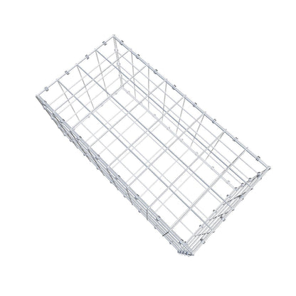Gabion 80 cm x 40 cm x 40 cm (L x H x D), maskstorlek 10 x 10 cm, spiralring