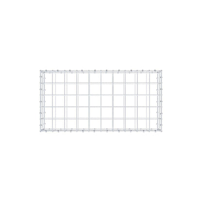 Gabion 100 cm x 20 cm x 50 cm (L x H x P), mailles 10 x 10 cm, anneau en spirale