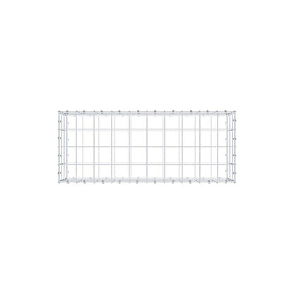 Gabion 100 cm x 30 cm x 40 cm (L x H x D), maskestørrelse 10 x 10 cm, spiralring