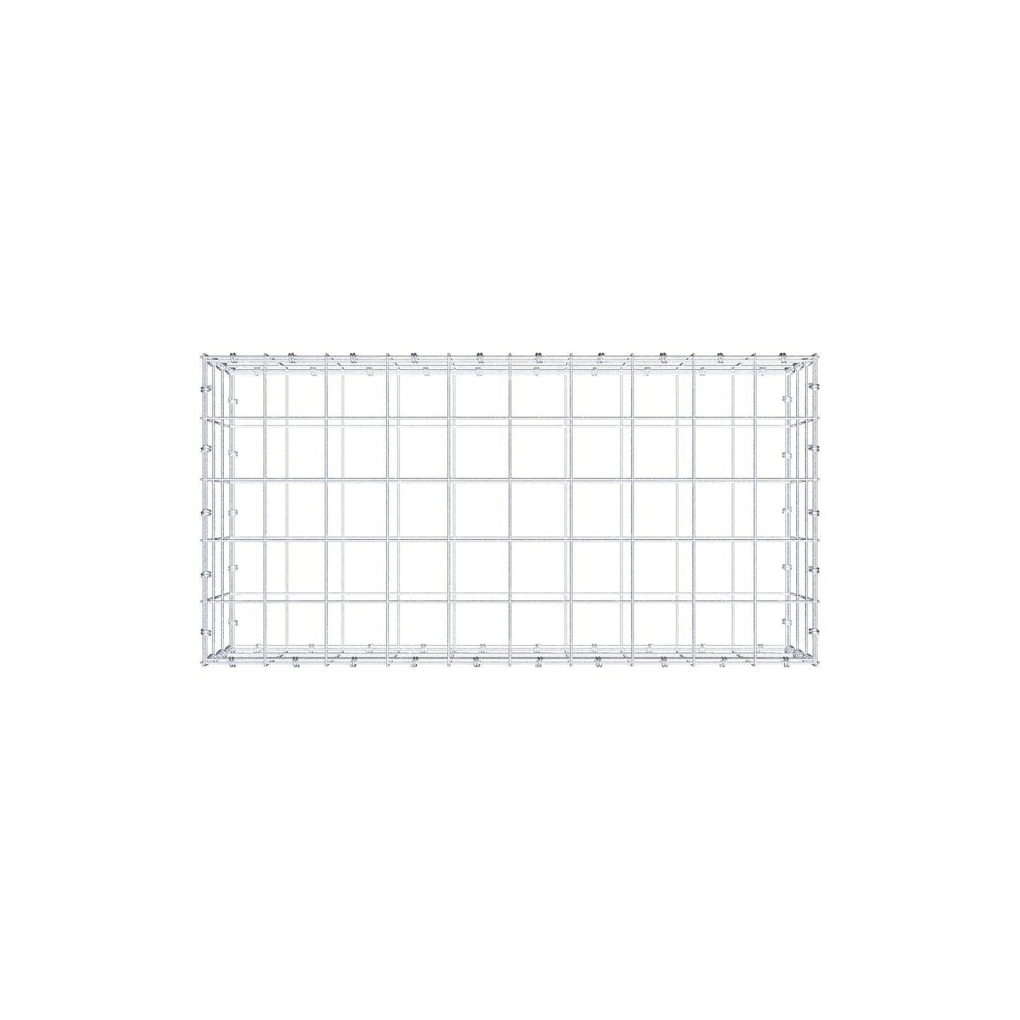 Gabione 100 cm x 30 cm x 50 cm (L x H x T), Maschenweite 10 x 10 cm, Spiralring