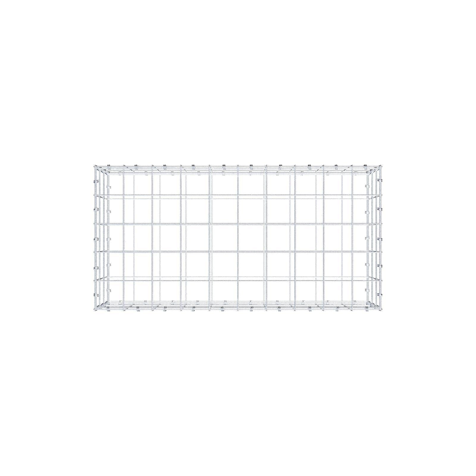 Gabion 100 cm x 30 cm x 50 cm (L x H x P), mailles 10 x 10 cm, anneau en spirale