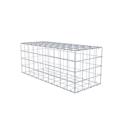 Gabion 100 cm x 40 cm x 40 cm (L x H x P), mailles 10 x 10 cm, anneau en spirale