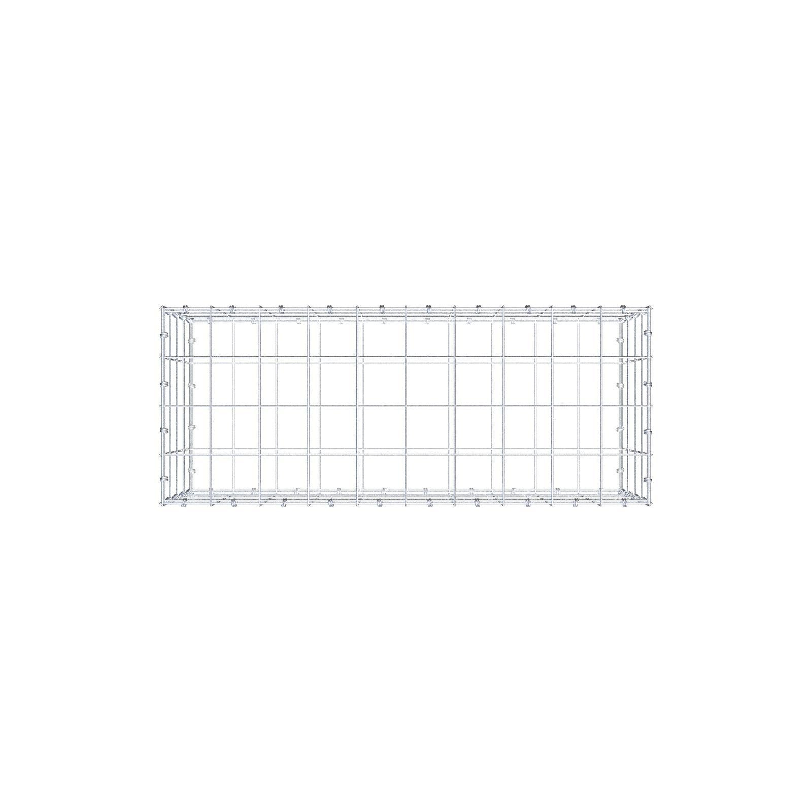 Gabion 100 cm x 40 cm x 40 cm (L x H x P), mailles 10 x 10 cm, anneau en spirale